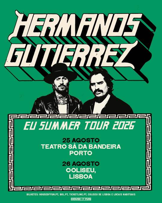 Cartaz: Hermanos Gutiérrez ao vivo em Portugal